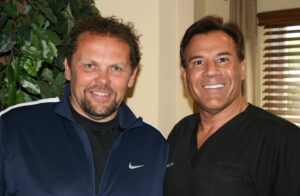 Kevin Chapman with Dr. Leonard